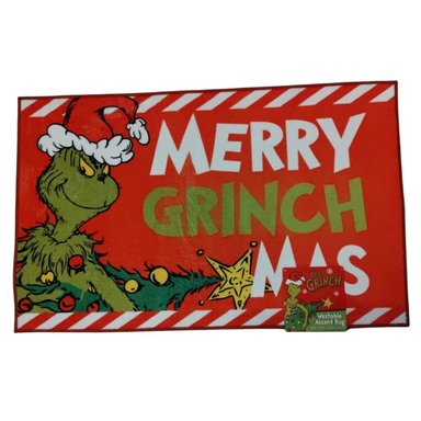 TAPETE O ALFOMBRA NAVIDEÑA THE GRINCH 50X81CM - 1