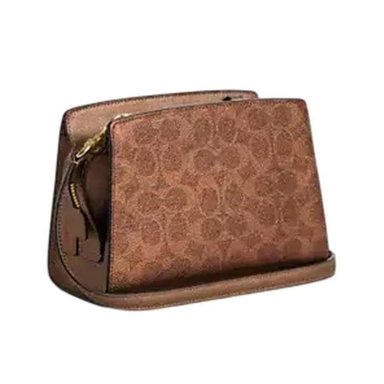 CARTERA CROSSBODY COACH GIA MARRON METALIZADO - 2