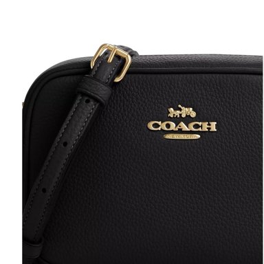 CARTERA CROSSBODY DE CUERO COACH MINI JAMIE - NEGRO - 7