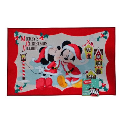 TAPETE O ALFOMBRA NAVIDEÑA MICKEY MOUSE DISNEY 50X81CM