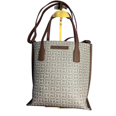 CARTERA DOBLE ASA TOMMY HILFIGER MONOGRAM BEIGE