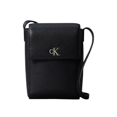 CARTERA CROSSBODY CALVIN KLEIN MINIMAL MONOGRAM - NEGRO
