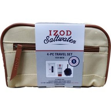 NECESER SET DE VIAJE IZOD CON UTILES DE ASEO - BEIGE