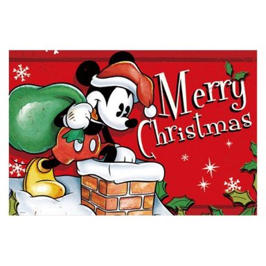 TAPETE O ALFOMBRA NAVIDEÑA DISNEY MICKEY MOUSE 66X91CM