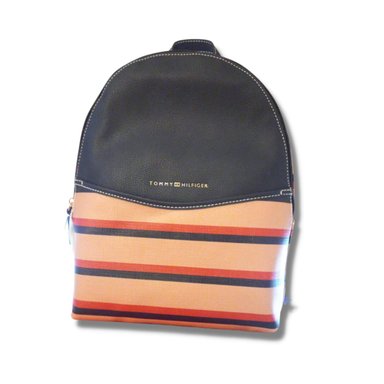 MOCHILA DE VESTIR TOMMY HILFIGER PARA MUJER - BEIGE CON AZUL TAMAÑO TALLA ÚNICA - 1
