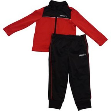 CONJUNTO 2 PIEZAS CASACA Y PANTALON BUZO NIÑO PUMA - ROJO