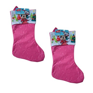PACKX2 BOTA NAVIDEÑA MINNIE MOUSE - ROSA TAMAÑO TALLA ÚNICA