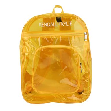 MOCHILA TRANSPARENTE KENDALL + KYLIE RED AMARILLO TAMAÑO TALLA ÚNICA