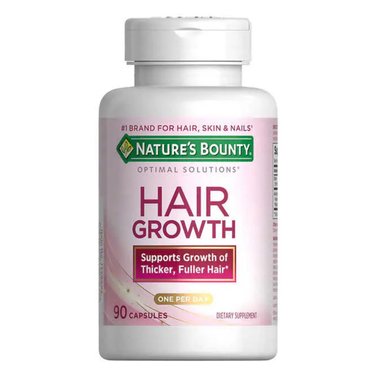 COMPLEJO PARA CRECIMIENTO DEL CABELLO NATURE'S BOUNTY 90 CÁPSULAS BLANCO TAMAÑO TALLA ÚNICA