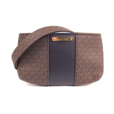 CORREA O CINTURON MICHAEL KORS CON RIÑONERA 556137C - MARRON TAMAÑO S/M