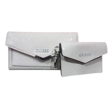 SET BILLETERA Y TARJETERO GUESS LA ROSA SLG - STONE TAMAÑO TALLA ÚNICA