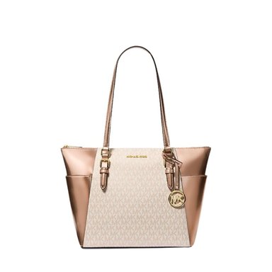 CARTERA TOTE MICHAEL KORS CHARLOTTE - ROSE GOLD TAMAÑO TALLA ÚNICA