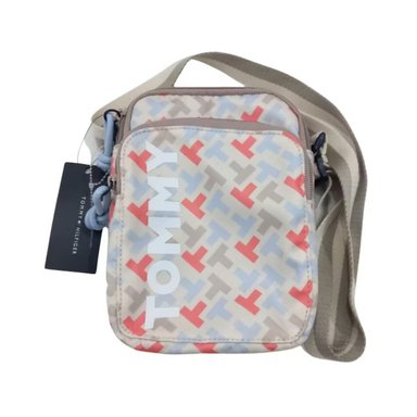 CROSSBODY O CARTERA TOMMY HILFIGER CORY II MINI REPORTE - MONOGRAM BEIGE TAMAÑO TALLA ÚNICA