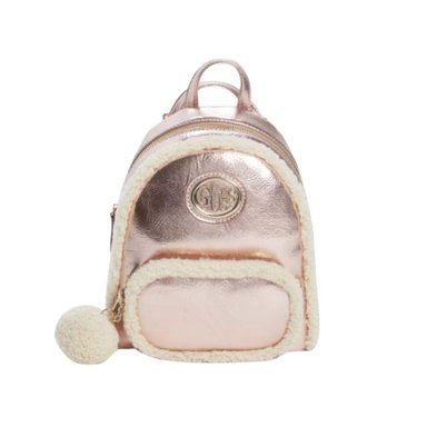 MOCHILA MUJER GUESS GINA SHERPA - ROSE GOLD TAMAÑO TALLA ÚNICA