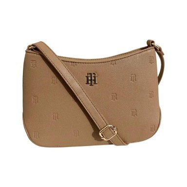 CARTERA CROSSBODY TOMMY HILFIGER EMBROSSED - BEIGE