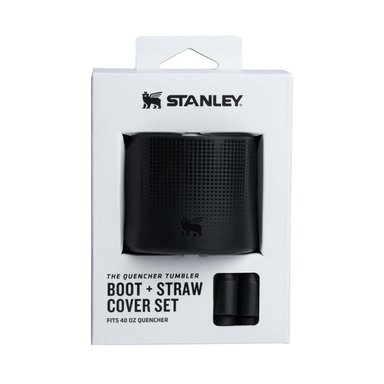 PROTECTOR DE SILICONA ANTIDESLIZANTE STANLEY PARA VASOS DE 40 OZ - NEGRO