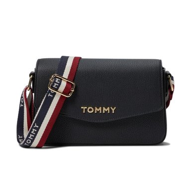 CARTERA CROSSBODY TOMMY HILFIGER FLAP - NEGRO TAMAÑO TALLA UNICA NEGRO
