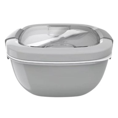 LONCHERA PARA ENSALADA BENTGO SALAD BENTO LUNCH BOX - GRIS