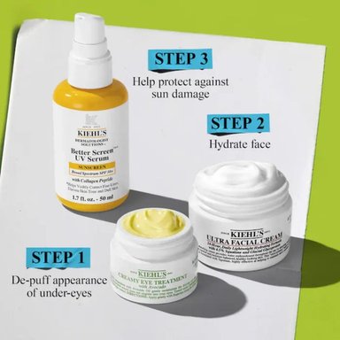 SET KIEHLS BLOQUEADOR 50 ML CREMA DE OJOS 14 ML Y CREMA ULTRA FACIAL 28ML - 6