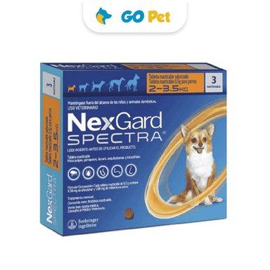 NEXGARD SPECTRA XS PERROS DE 2 - 3.5 KG X3 TB