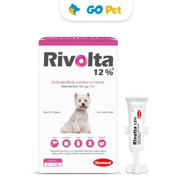 RIVOLTA 12% (5.1 - 10 KG) X 1 PIPETA - ANTIPULGAS Y ANTIPARASITARIO PARA PERROS