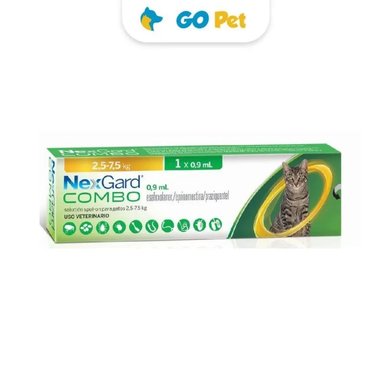 ANTIPULGAS NEXGARD COMBO GATO 2.5 KG A 7.5KG X 1 PIPETA