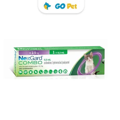 ANTIPULGAS NEXGARD COMBO GATO < 2.5 KG X 1 PIPETA
