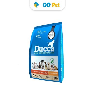 COMIDA SECA PERROS CACHORROS DUCCA SABOR QUINUA CAJA SUPER PREMIUM 3 KG