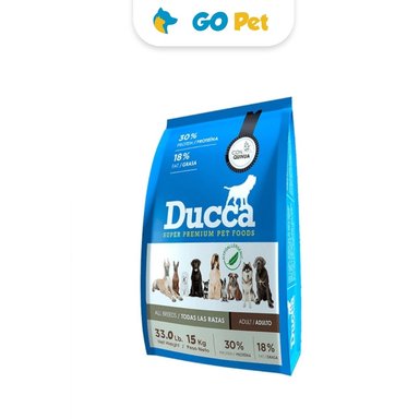 COMIDA SECA PERROS ADULTOS DUCCA SABOR QUINUA CAJA SUPER PREMIUM 15 KG