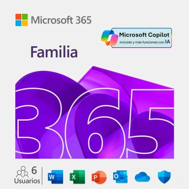 MICROSOFT SOFTWARE OFFICE 365 FAMILY 6 USUARIOS PRODUCTIVIDAD - 1