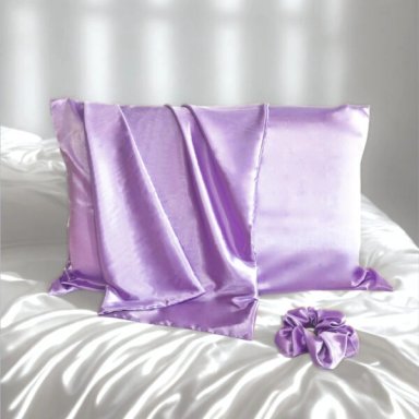 FUNDAS DE SATÍN: EVITA ROTURA CAPILAR, DISMINUYA FRIZZ LILA