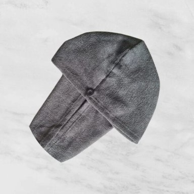 TURBANTE DE MICROFIBRA - SECADO ANTI FRIZZ ADULTO (COLOR ENTERO) GRIS CARBÓN
