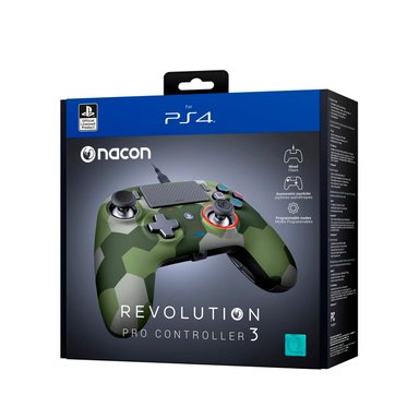 CONTROLADOR NACON REVOLUTION PLAYSTATION 4 PRO CONTROLLER 3 CAMUFLADO VERDE - 1