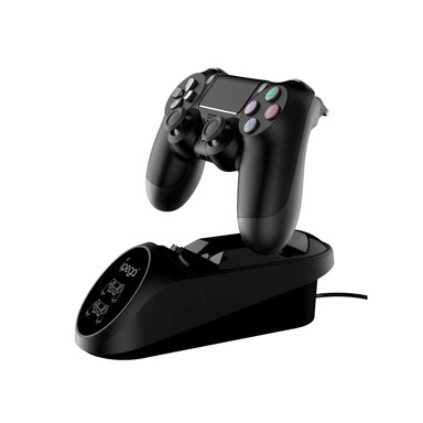 CARGADOR DOBLE PARA MANDO DUALSHOCK 4 PLAYSTATION 4 - 4