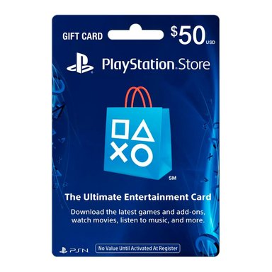 TARJETA SONY GIFT CARD PLAYSTATION NETWORK PSN 50$ FISICA - 1