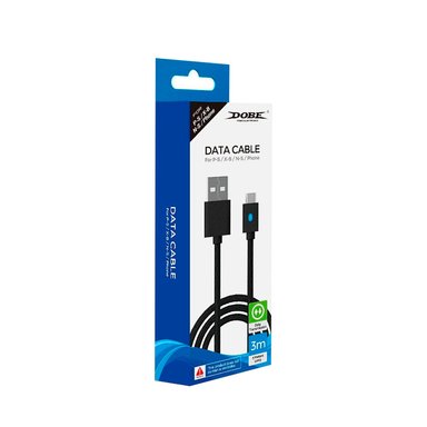 CABLE DUALSENSE PS5 MANDO 5 PLAYSTATION CARGA DOBE NEGRO - 1