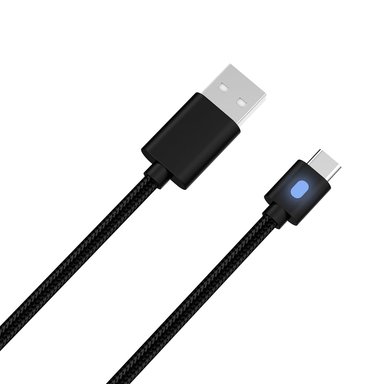 CABLE DUALSENSE PS5 MANDO 5 PLAYSTATION CARGA DOBE NEGRO - 4