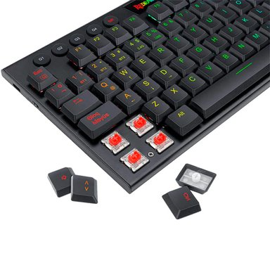 TECLADO INALÁMBRICO REDRAGON GAMER HORUS FS WIRELESS SPANISH K618 RGB SP RED SWITCH HORUS K618 - 4