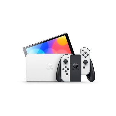 CONSOLA NINTENDO SWITCH OLED BLANCO + MARIO STRIKERS - 2