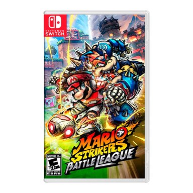 CONSOLA NINTENDO SWITCH OLED BLANCO + MARIO STRIKERS - 5