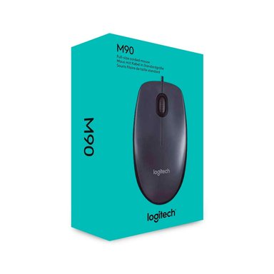 MOUSE LOGITECH M90 DARK MIDNIGHT USB BLACK - 1