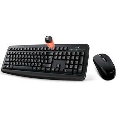 TECLADO GENIUS + MOUSE SMART KM-200 USB MULTIMEDIA BLACK - 4
