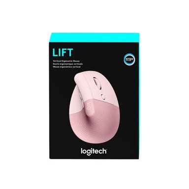 MOUSE INALÁMBRICO LOGITECH LIFT VERTICAL WIRELESS/BT ROSE - 1