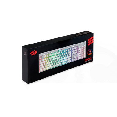 TECLADO GAMER REDRAGON HORUS FS WHITE WIRELESS SPANISH MODEL-K618W RGB SP RED SWITCH - 4
