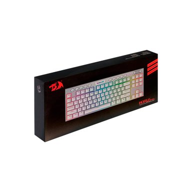 TECLADO INALÁMBRICO REDRAGON GAMER HORUS TKL WHITE WIRELESS SPANISH RGB SP RED SWITCH K621W - 4