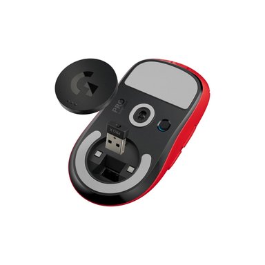 MOUSE GAMER INALÁMBRICO LOGITECH PRO X ROJO G SUPERLIGHT WIRELEESS LIGHTSPEEDD HERO 25K RED - 3