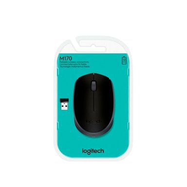 MOUSE INALÁMBRICO LOGITECH M170 WIRELESS BLACK - 1