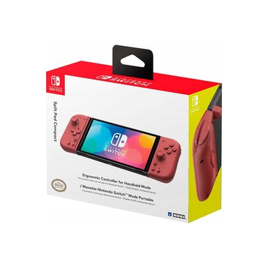 MANDO NINTENDO SWITCH HORI SPLIT PAD COMPACT APRICOT RED - 1