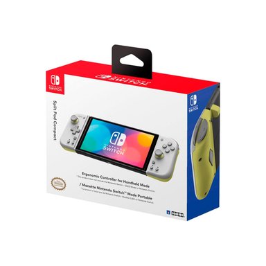 MANDO NINTENDO SWITCH HORI SPLIT PAD COMPACT LIGHT GRAY YYELLOW - 1