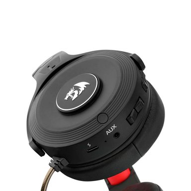 AUDÍFONOS GAMER REDRAGON OVER-EAR PELOPS 2.4G PC/XBOX/PS4 WIRELESS BLACK H818 - 4